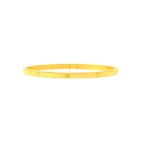 22K Yellow Gold Fancy Bracelets measuring 4mm thickness x 2.4inch length