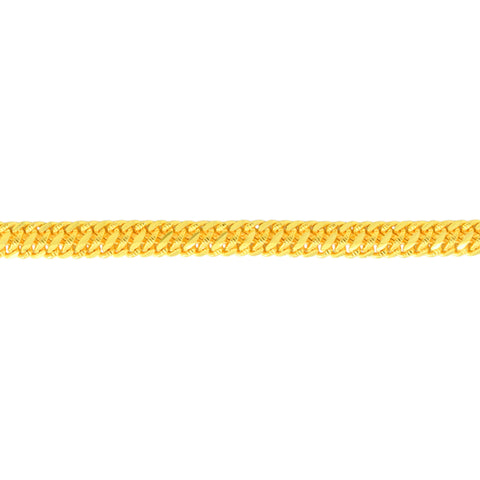 22K Yellow Gold Fancy Men's Bracelets measuring 3.3mm thickness x 8.3 inch length