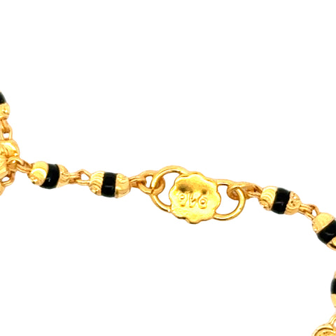 22k Yellow Gold Childrens Bracelet Pair weighing approximately 5.56g