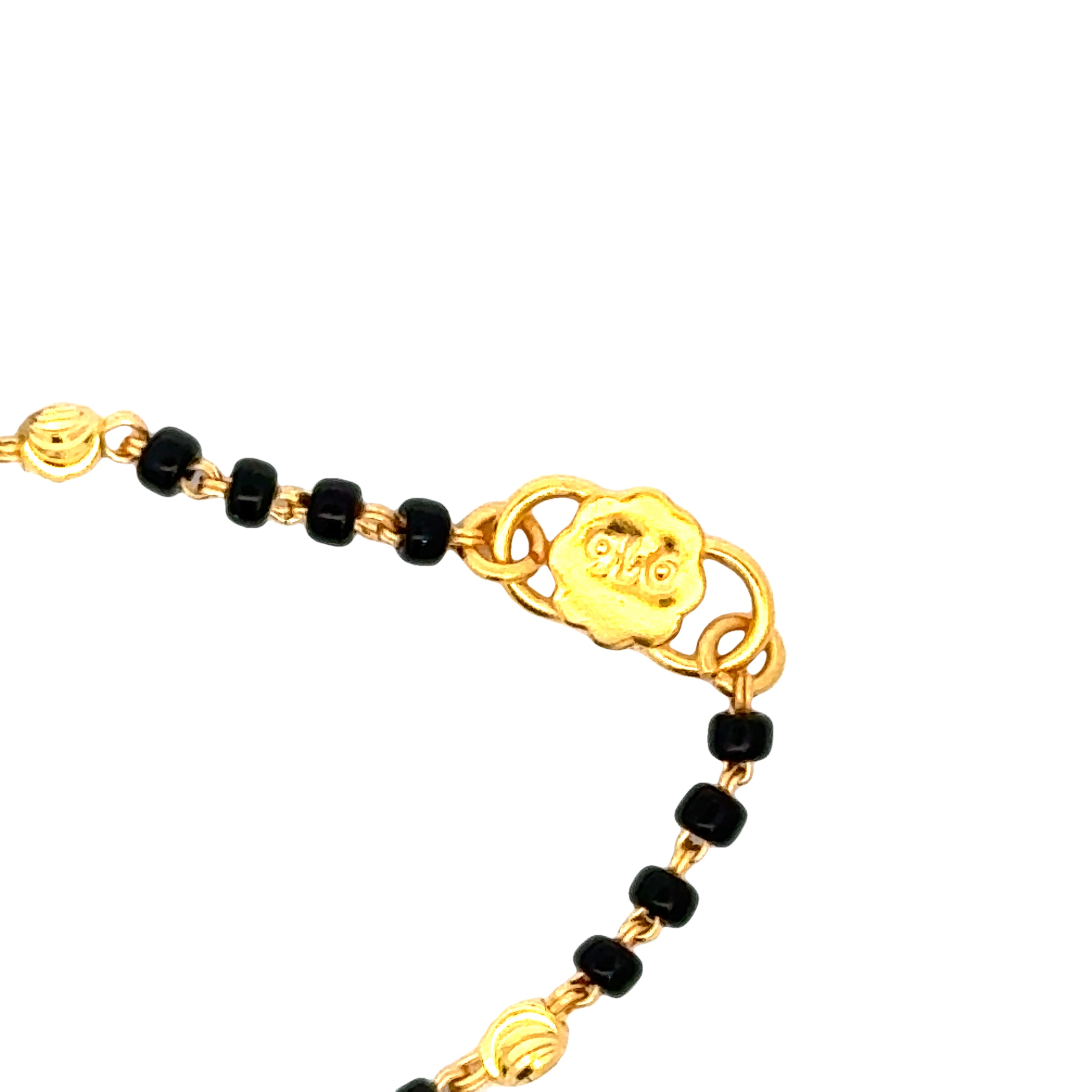 22k Yellow Gold Childrens Bracelet Pair weighing approximately 4.56g