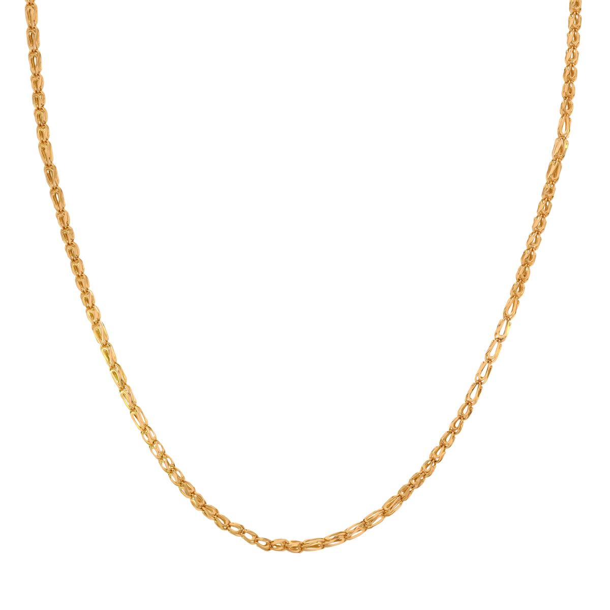 22K Gold South Indian Style Handmade Chain