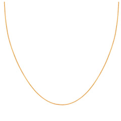 22K Gold Sleek 16 Inch Snake Chain