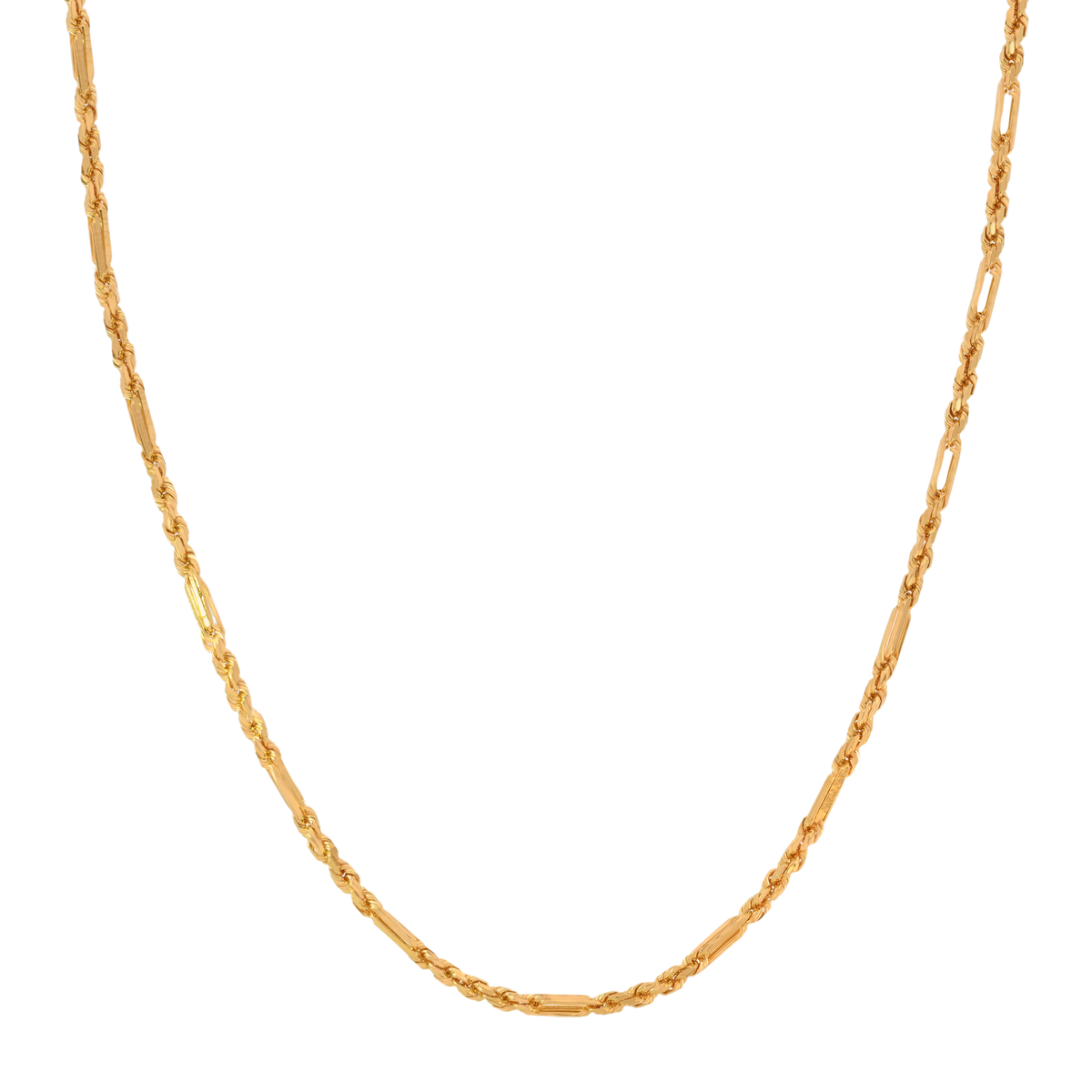 27'' Fancy Rope Yellow Gold 3MM