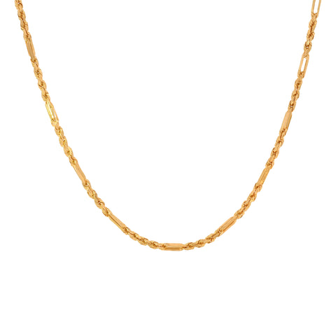 27'' Fancy Rope Yellow Gold 3MM