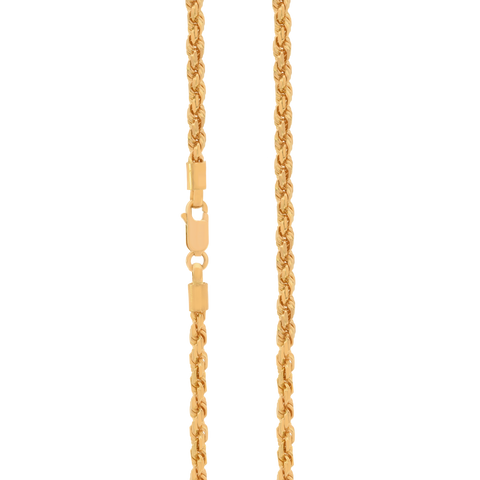 27'' Fancy Rope Yellow Gold 3MM