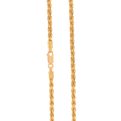 27'' Fancy Rope Yellow Gold 3MM