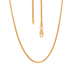 22K Gold Fox Chain 18 Inches