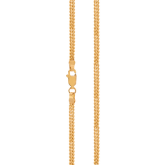 22K Gold Classic Foxtail Chain 20 Inches