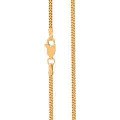 22K Gold Light Foxtail Chain 16 Inches