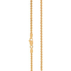 22K Gold 30 Inch Solid Rope Chain