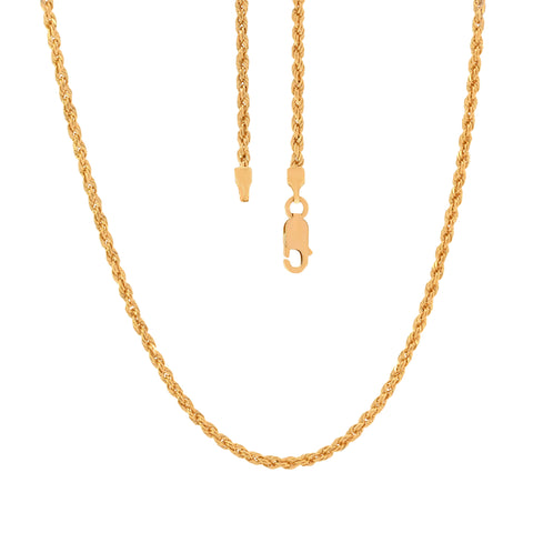 20.5'' Rope Yellow Gold 2.7MM