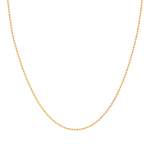 16'' Ball Bead Yellow Gold 1.5MM