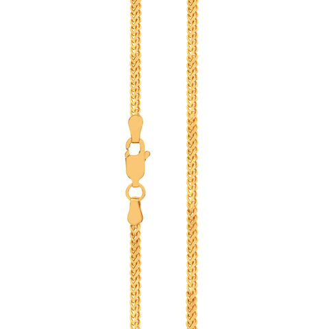 22'' Franco Yellow Gold 2MM