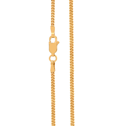 18'' Franco Yellow Gold 1.5MM