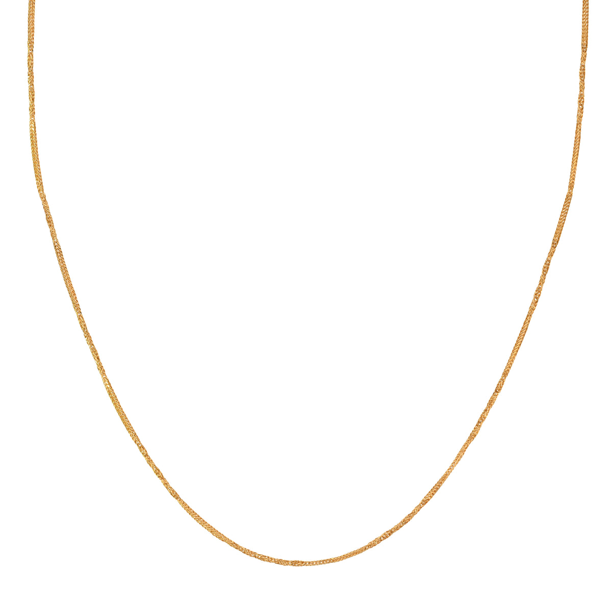 18'' Yellow Gold Fancy Fox 1MM
