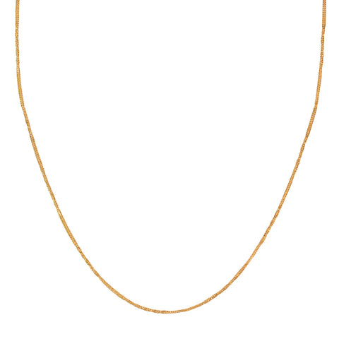 18'' Yellow Gold Fancy Fox 1MM