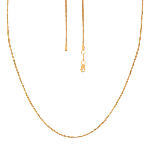 18'' Yellow Gold Fancy Fox 1MM