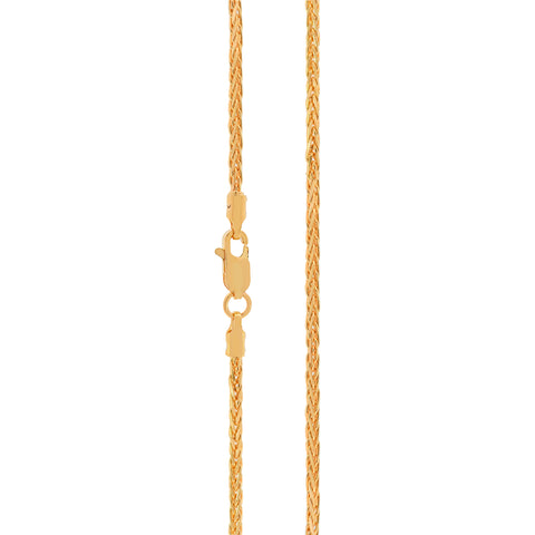 16'' Wheat Spiga Yellow Gold 2MM