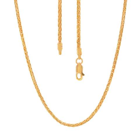 16'' Wheat Spiga Yellow Gold 2MM