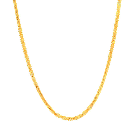 18.5'' Yellow Gold Fancy Fox 1MM