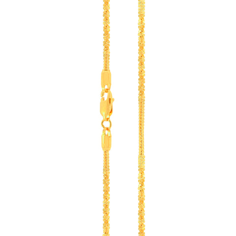 18.5'' Yellow Gold Fancy Fox 1MM