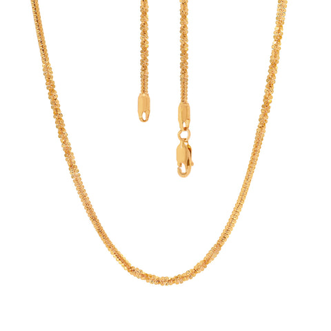 20.5'' Fox Yellow Gold Chain 2MM