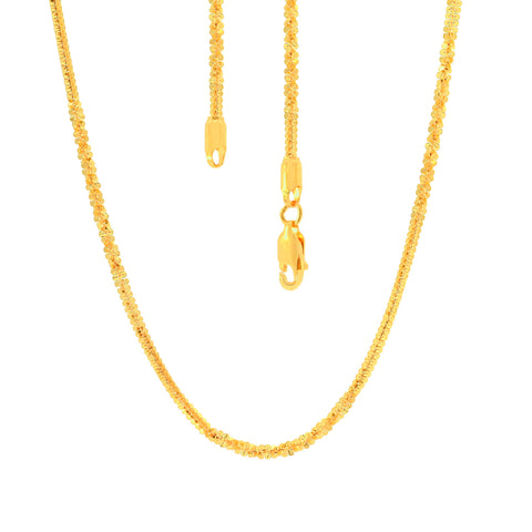 18.5'' Yellow Gold Fancy Fox 1MM