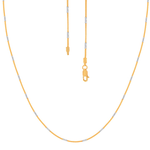 18'' Fox Two Tone Gold 1.5MM