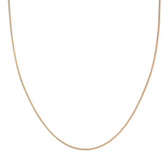 22k Two Tone Gold Round Fox Chain measuring 1.5mm width x 16 inch length