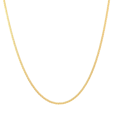 20'' Two Tone Gold Wheat Spiga Chain  1.15MM