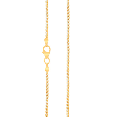 20'' Two Tone Fancy Gold Chain 0.89MM