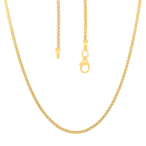 20'' Two Tone Fancy Gold Chain 0.89MM