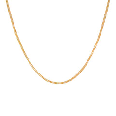 22k Yellow Gold Square Ball Chain measuring 2mm width x 24 inch length