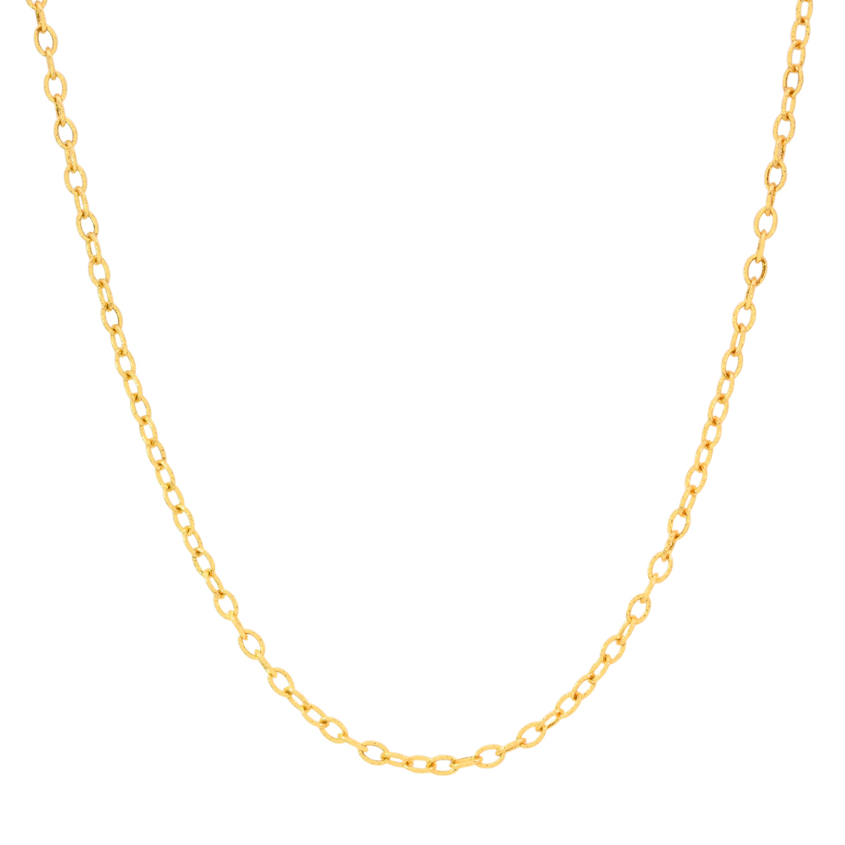 20'' Yellow Gold Link Chain 2.5MM Width