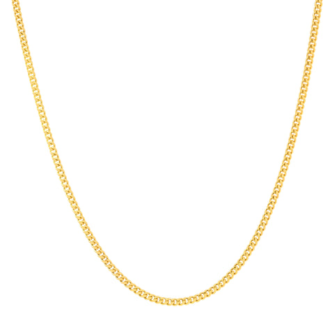 18'' Yellow Gold Miami Cuban Chain 2MM Width