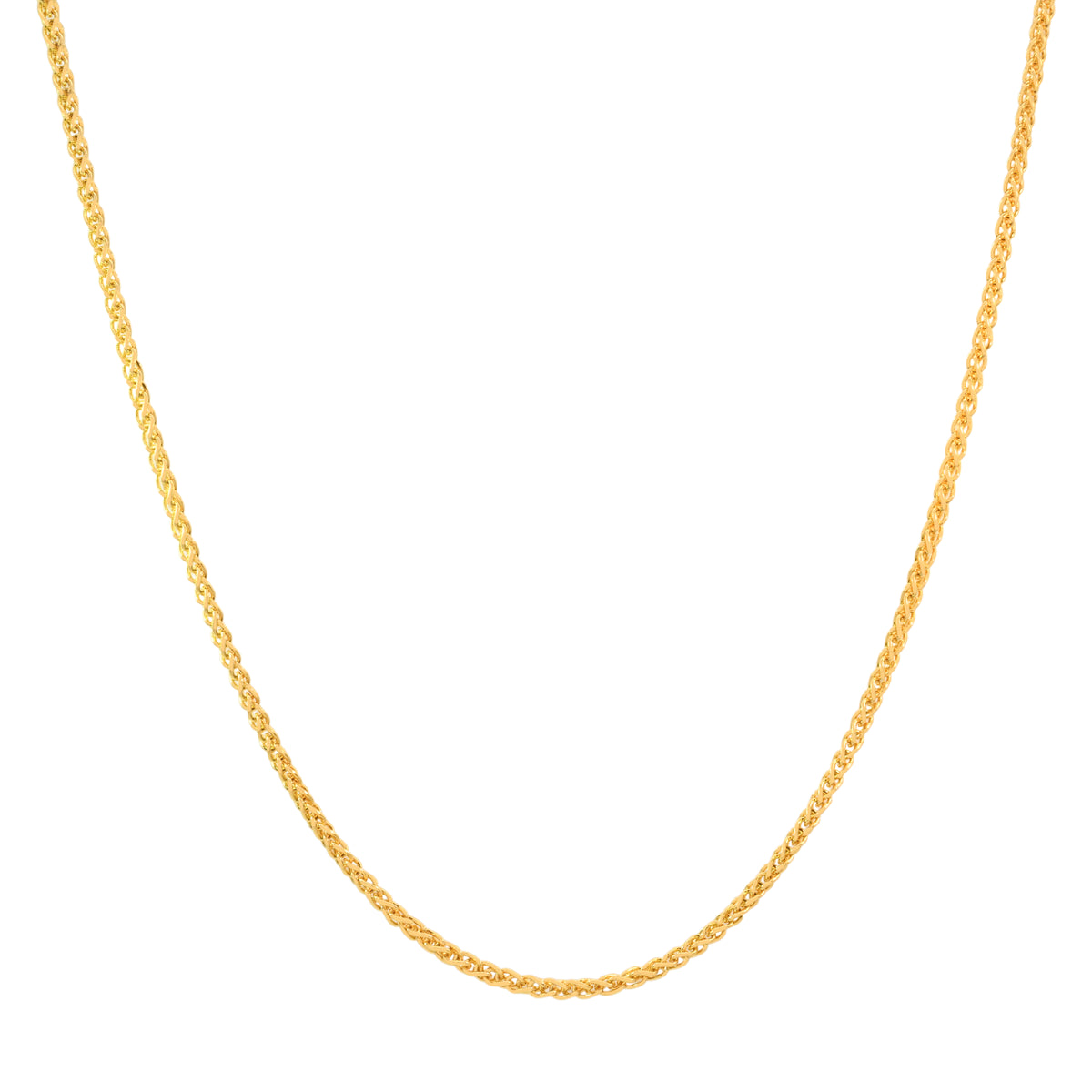 18'' Yellow Gold Fancy Chain 1.45MM Width