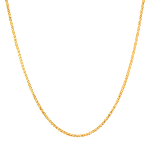 18'' Yellow Gold Fancy Chain 1.45MM Width