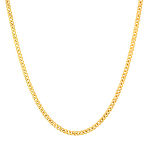 20'' Yellow Gold Miami Cuban Chain 1.5MM Width