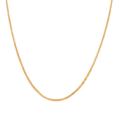22k Yellow Gold Flat Bismark Chain measuring 2mm width x 20 inch length