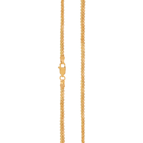 20''  Yellow Gold Flat Bismark Chain 0.88MM Width