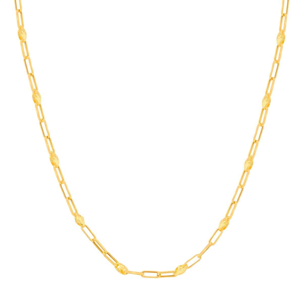 22'' Yellow Gold Link Chain 5MM