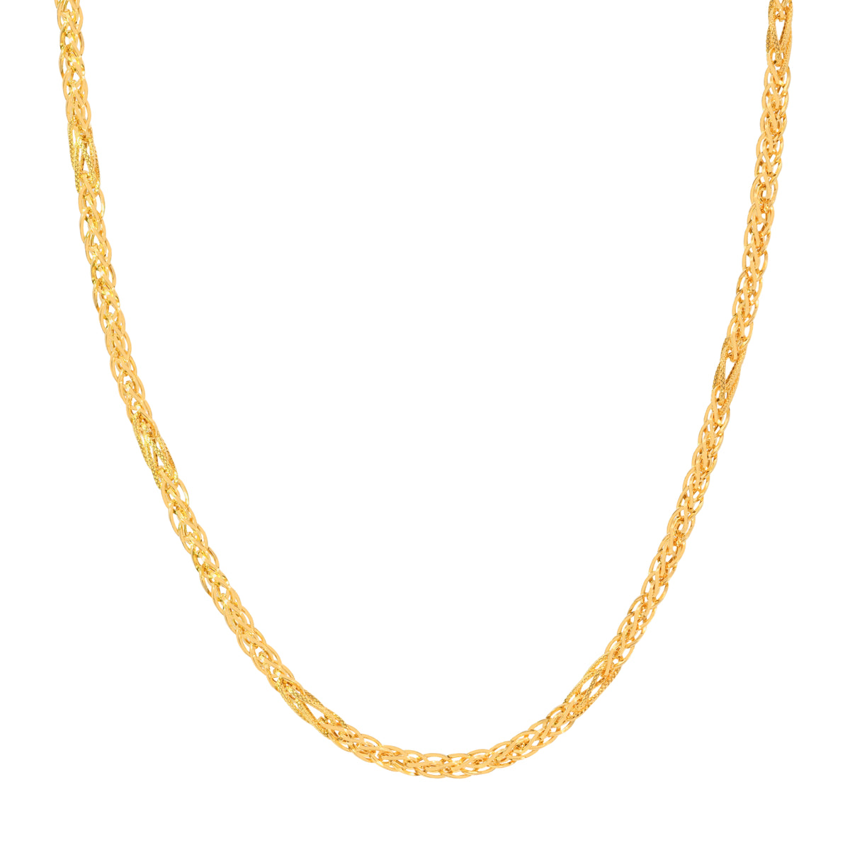 21'' Fancy Yellow Gold Chain 5MM