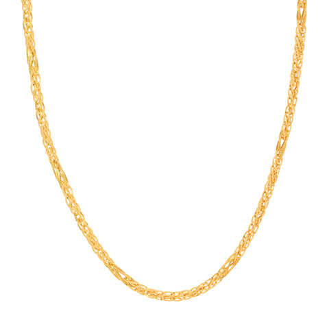 21'' Fancy Yellow Gold Chain 5MM