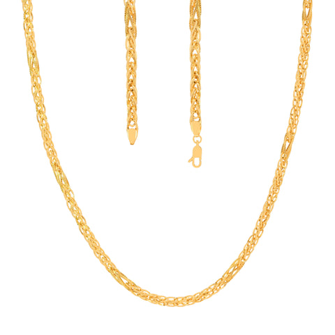 21'' Fancy Yellow Gold Chain 5MM