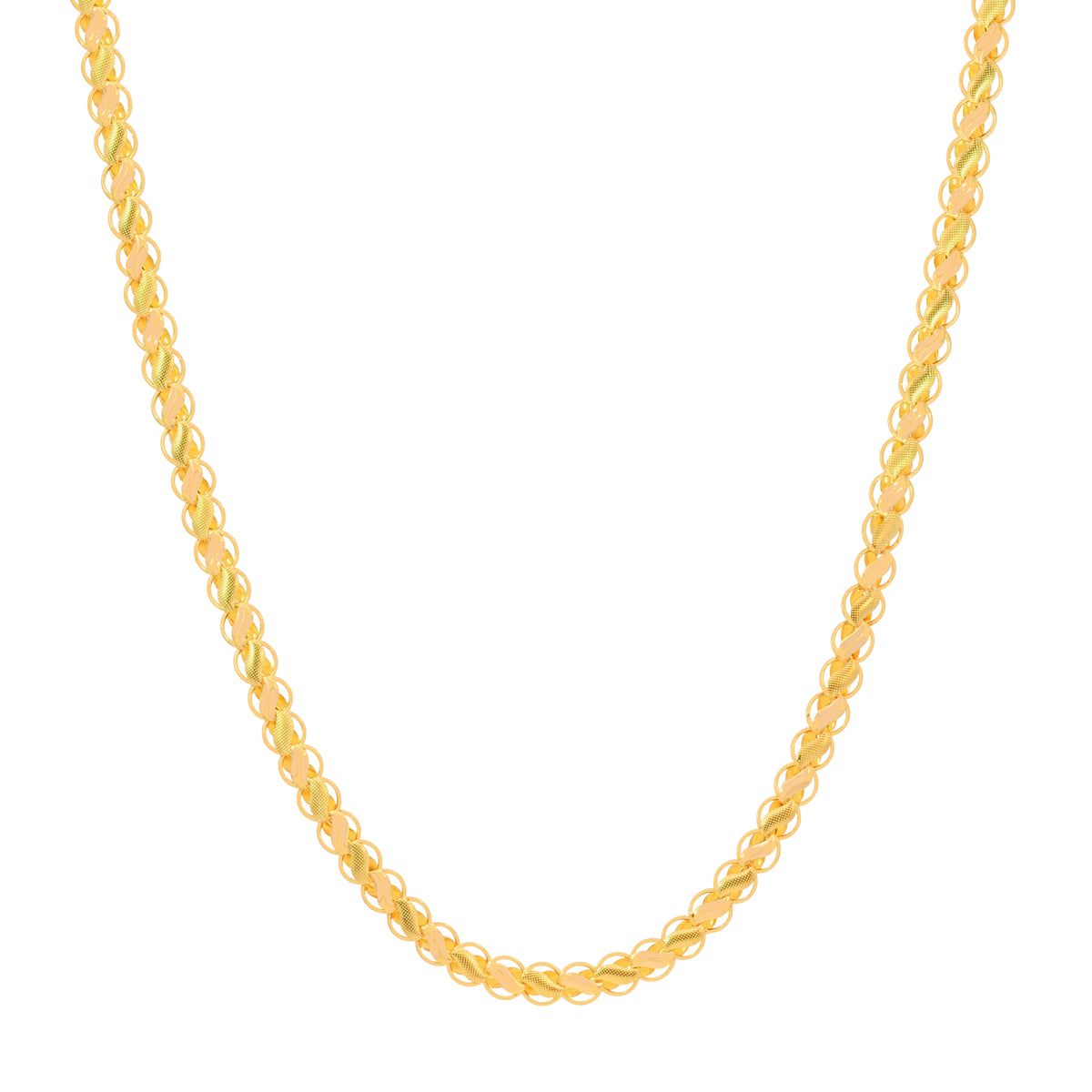 20'' Fancy Yellow Gold Chain 7MM