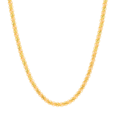 20'' Fancy Yellow Gold Chain 7MM