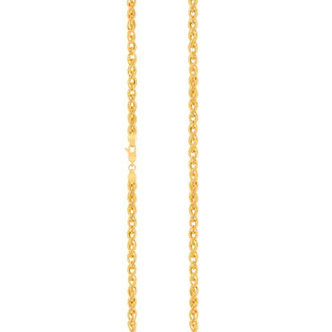 20'' Fancy Yellow Gold Chain 4MM