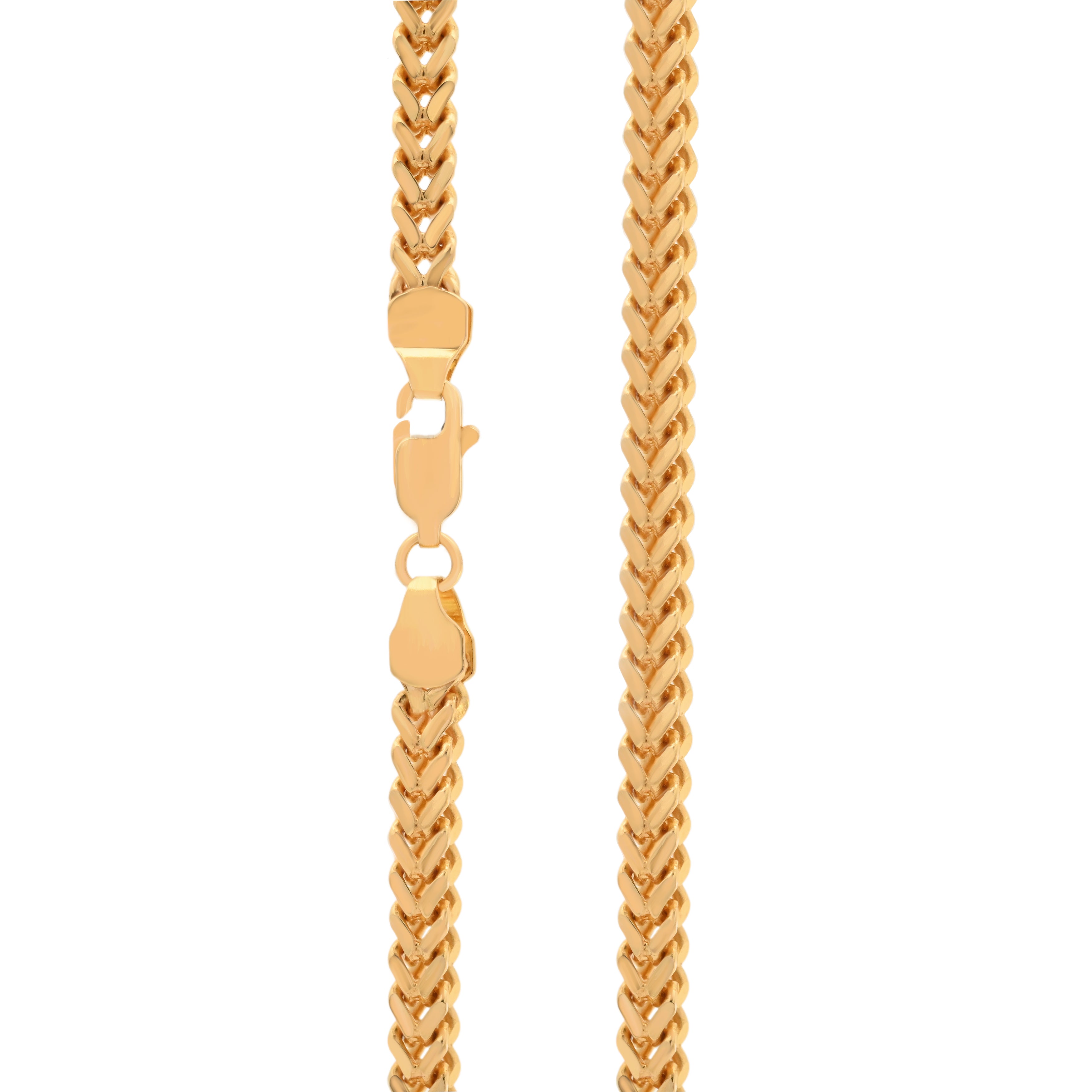 22k Yellow Gold Mens Franco Chain measuring width x 22 inch