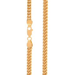22k Yellow Gold Mens Franco Chain measuring 3.3mm width x 20 inch length