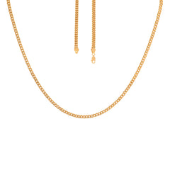 22k Yellow Gold Mens Franco Chain measuring 3.3mm width x 20 inch length